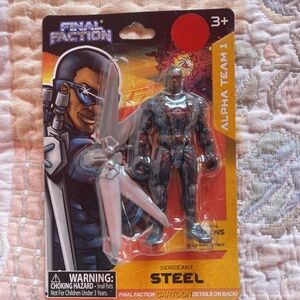 Alpha Team 1 Action Figure - Black and Gray